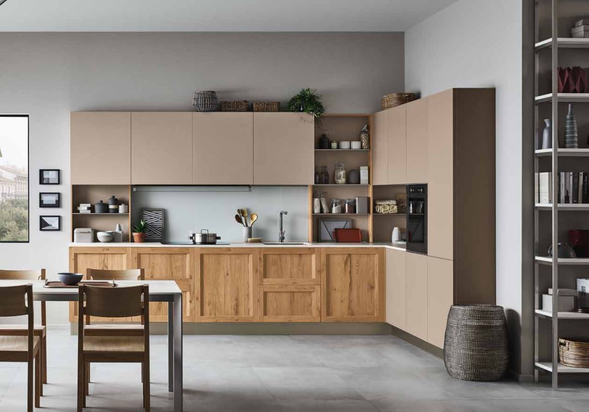 Veneta cucine propone Legno e laccato un abbinamento chic 